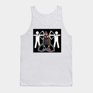 Armed boy and people with arrows Tank Top